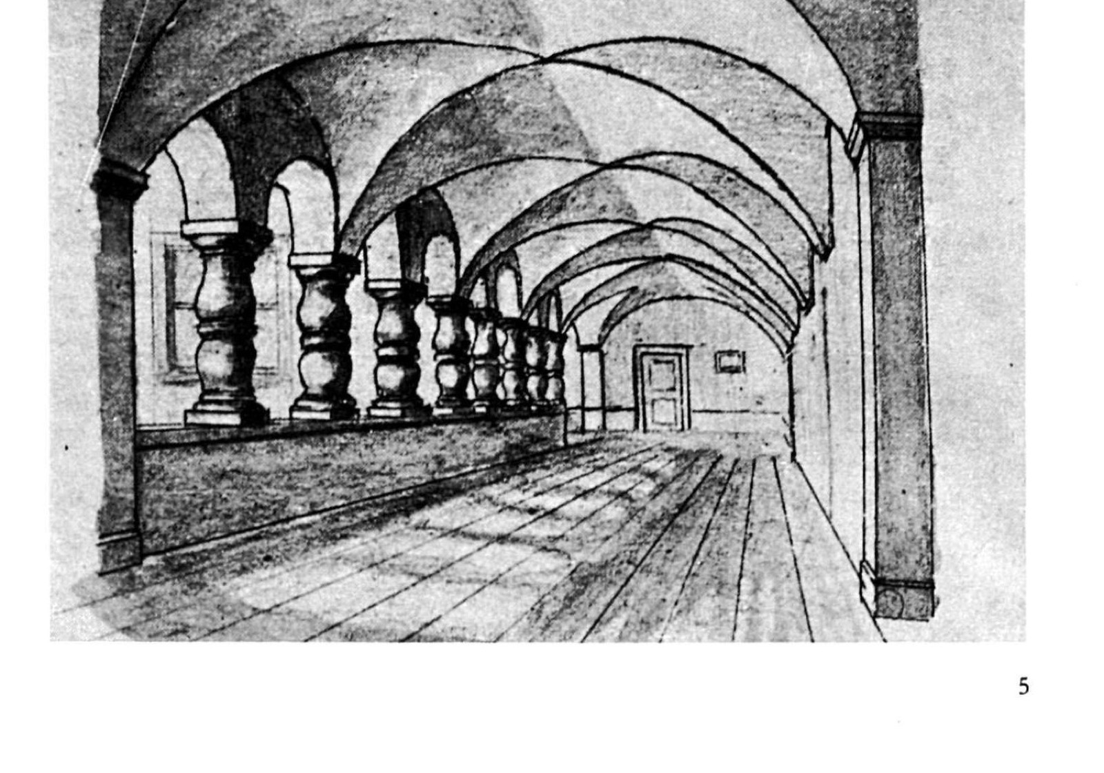 Emil Wick (1864/68) — galerie voûtée du premier étage, XVIIᵉ s.